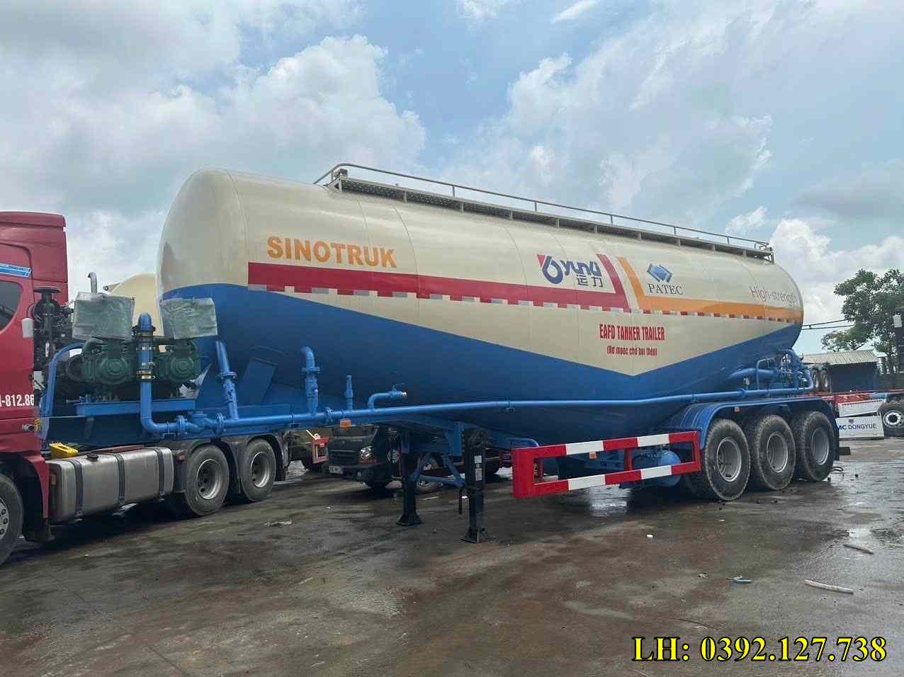 xi téc chở bột đá Yunli 52 khối